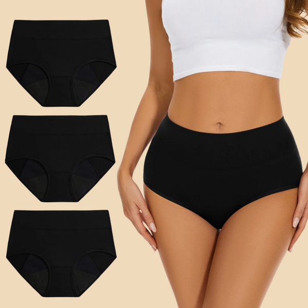 3 Pack - Full Coverage Antileakage Women's Underwear