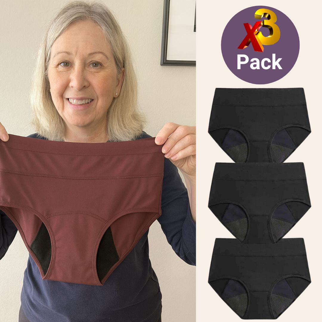 3 Pack - Full Coverage Antileakage Women's Underwear