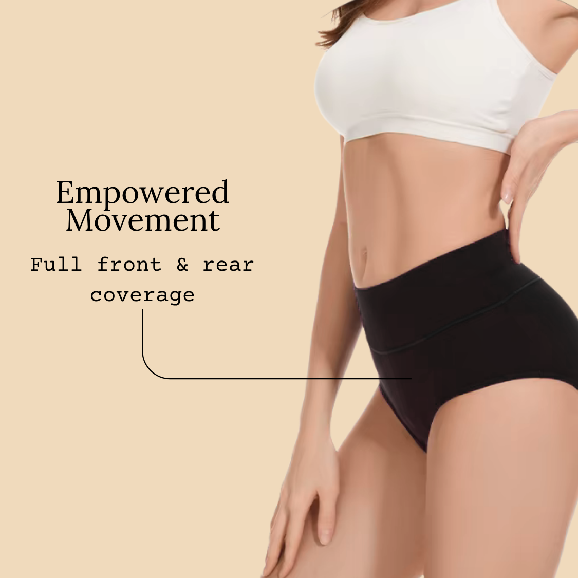 3 Pack - Full Coverage Antileakage Women's Underwear